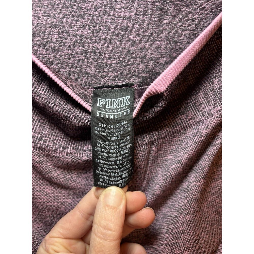 PINK Victoria Secret Seamless Athletic Workout Legging Small S Pink / Black - Picture 9 of 9
